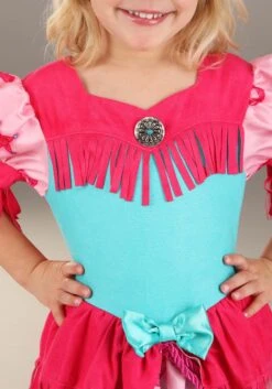 Girl's Pastel Pink Cowgirl Toddler Costume 10 Girl's Pastel Pink Cowgirl Toddler Costume -Halloween Costumes toddler pastel pink cowgirl costume alt 3