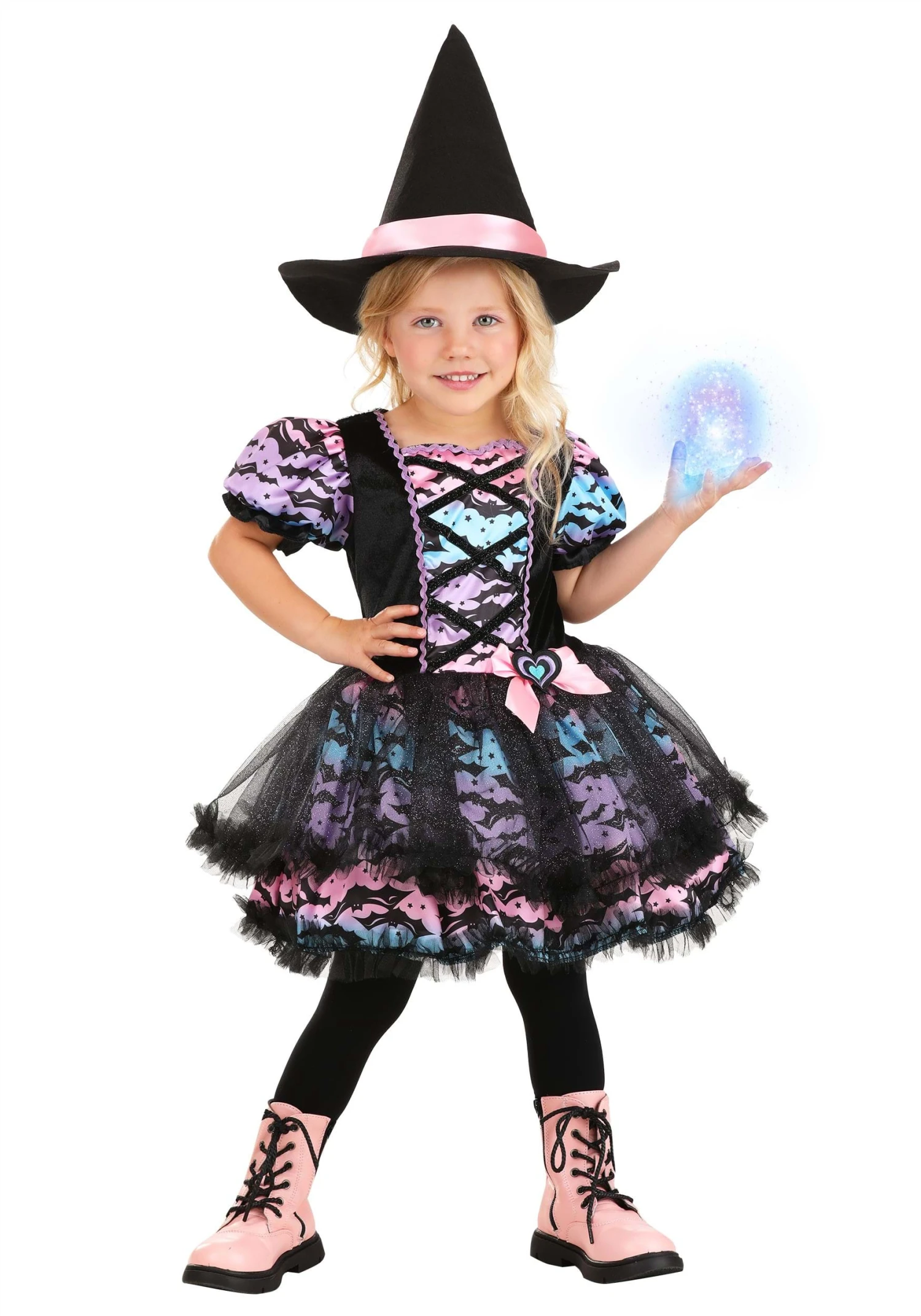 Pastel Tutu Girl's Witch Toddler Costume 3 Pastel Tutu Girl's Witch Toddler Costume