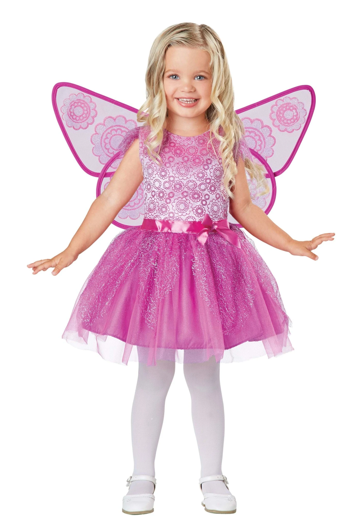 Girl's Pink Fairy Toddler Costume 3 Girl's Pink Fairy Toddler Costume