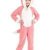 Girl's Pink Fox Toddler Onesie Costume 1 Girl's Pink Fox Toddler Onesie Costume -Halloween Costumes toddler pink fox onesie costume