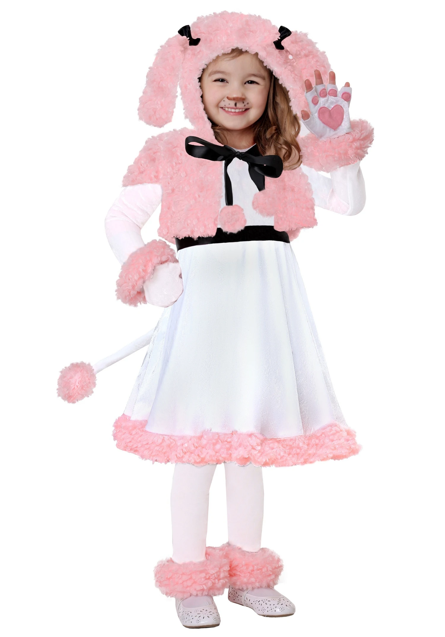 Toddler Pink Poodle Costume 3 Toddler Pink Poodle Costume