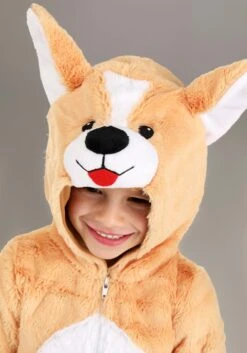 Plush Corgi Toddler Costume 11 Plush Corgi Toddler Costume -Halloween Costumes toddler plush corgi costume alt 2