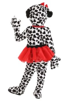 Soft Dalmatian Tutu Costume For Toddler -Halloween Costumes toddler plush dalmatian tutu costume alt 1