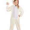 Polar Bear Costume Onesie For Toddlers 1 Polar Bear Costume Onesie For Toddlers -Halloween Costumes toddler polar bear costume onesie