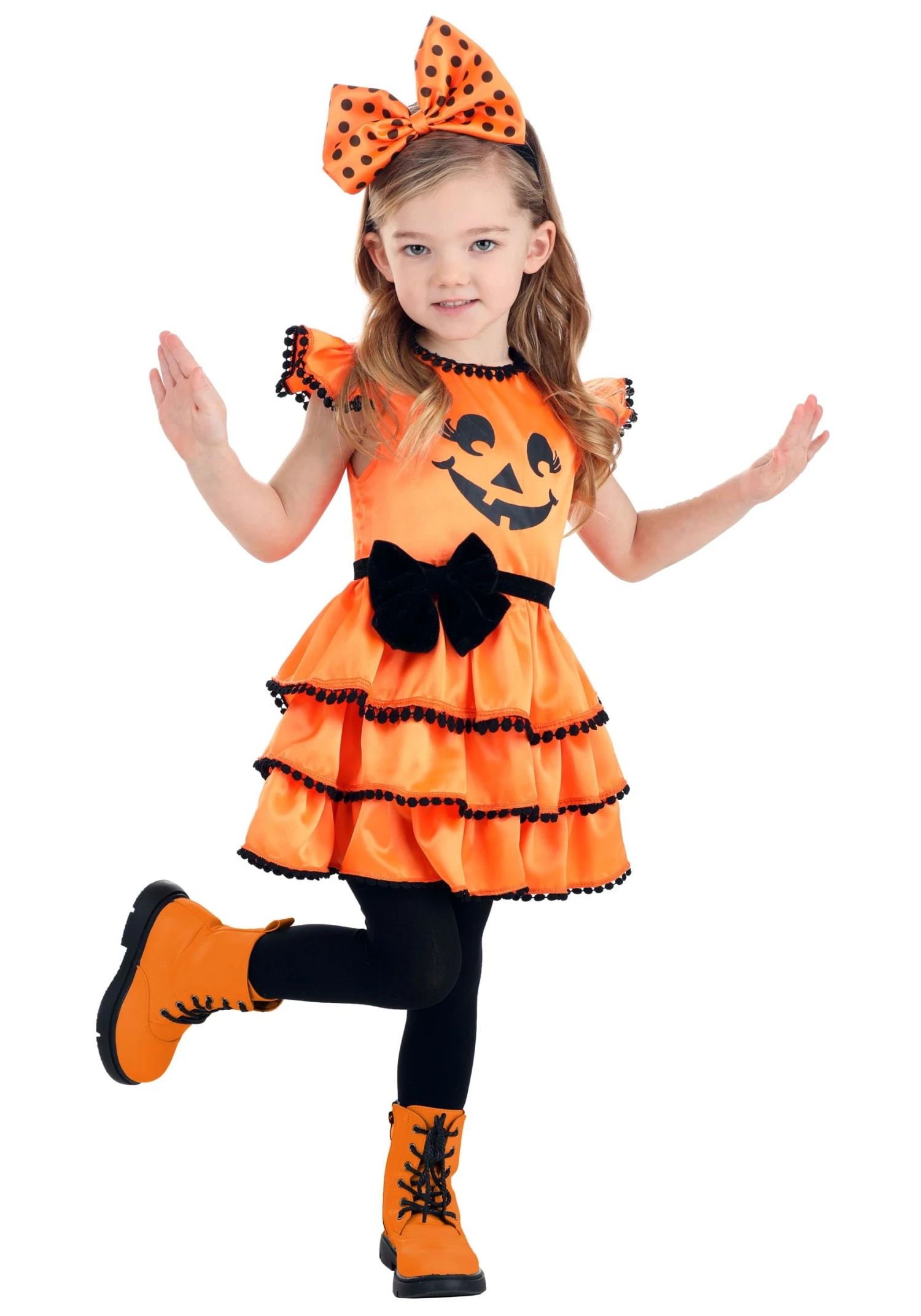 Pom Pom Pumpkin Toddler Costume 3 Pom Pom Pumpkin Toddler Costume