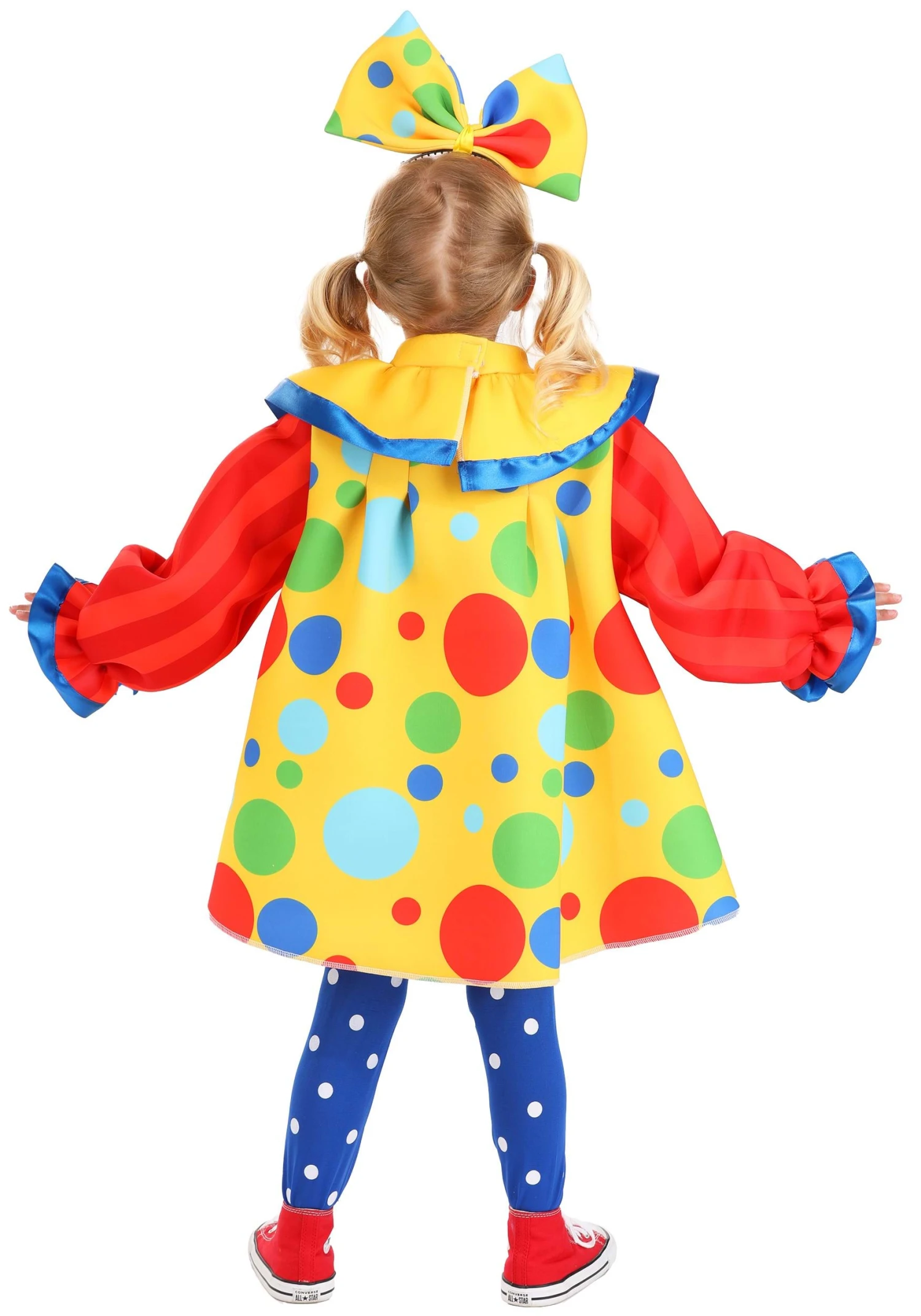 Girl's Toddler Posh Polka Dot Clown Costume 4 Girl's Toddler Posh Polka Dot Clown Costume - Image 2