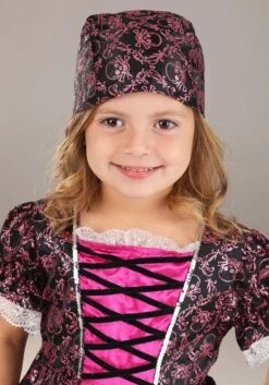 Girl's Precious Pink Pirate Toddler Costume 11 Girl's Precious Pink Pirate Toddler Costume -Halloween Costumes toddler precious pink pirate costume alt 3