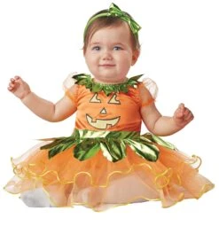 Girl's Precious Pumpkin Toddler Costume 5 Girl's Precious Pumpkin Toddler Costume -Halloween Costumes toddler precious pumpkin costume alt 1