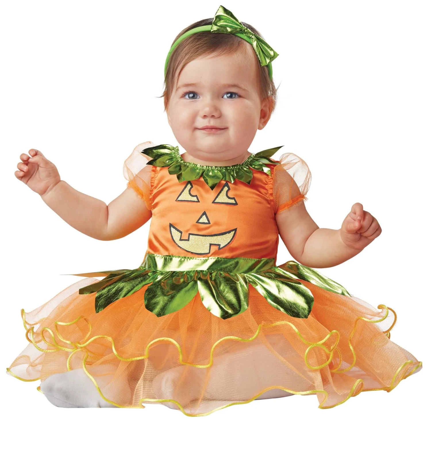 Girl's Precious Pumpkin Toddler Costume 4 Girl's Precious Pumpkin Toddler Costume - Image 2
