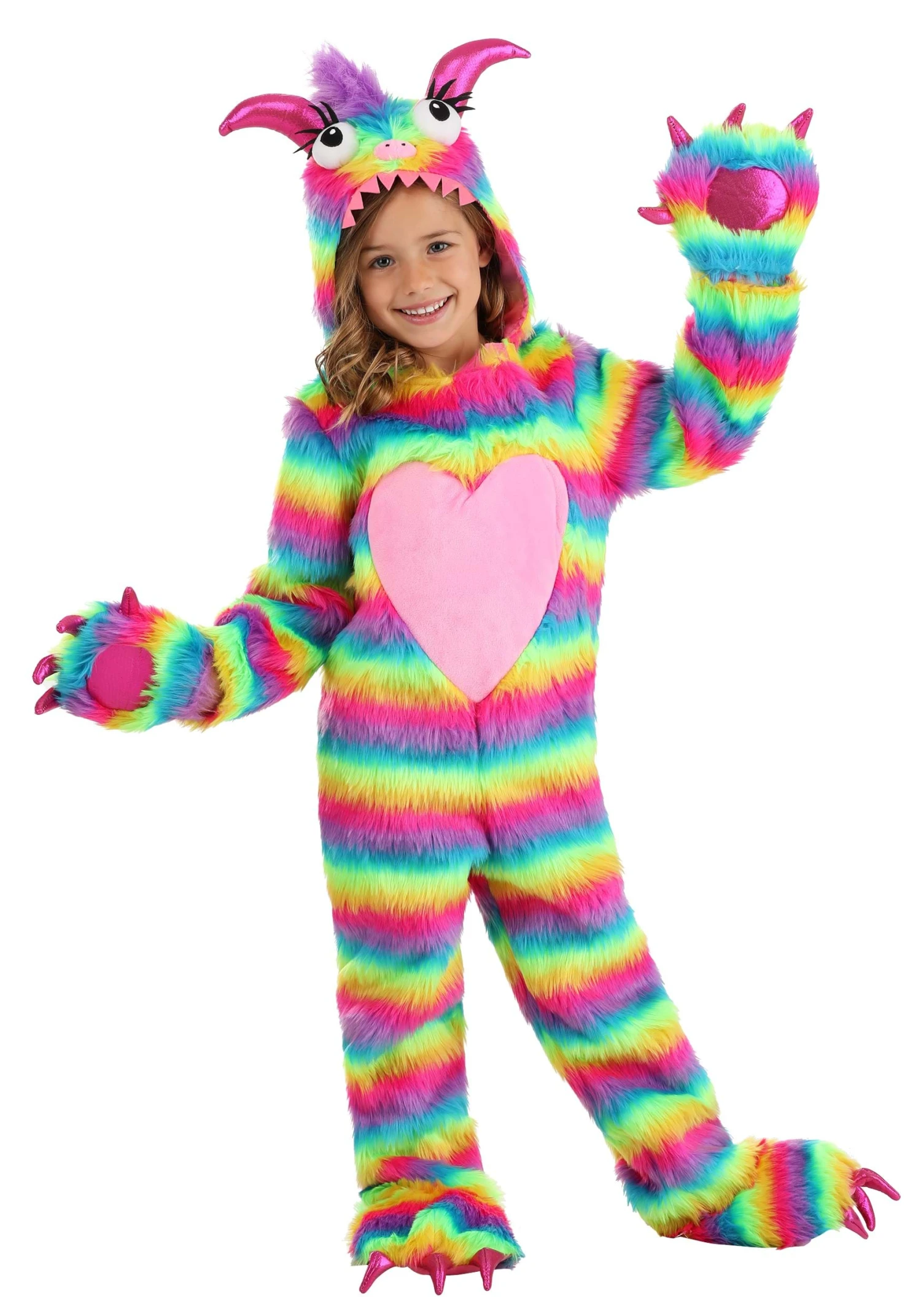 Rainbow Monster Toddler Costume 3 Rainbow Monster Toddler Costume