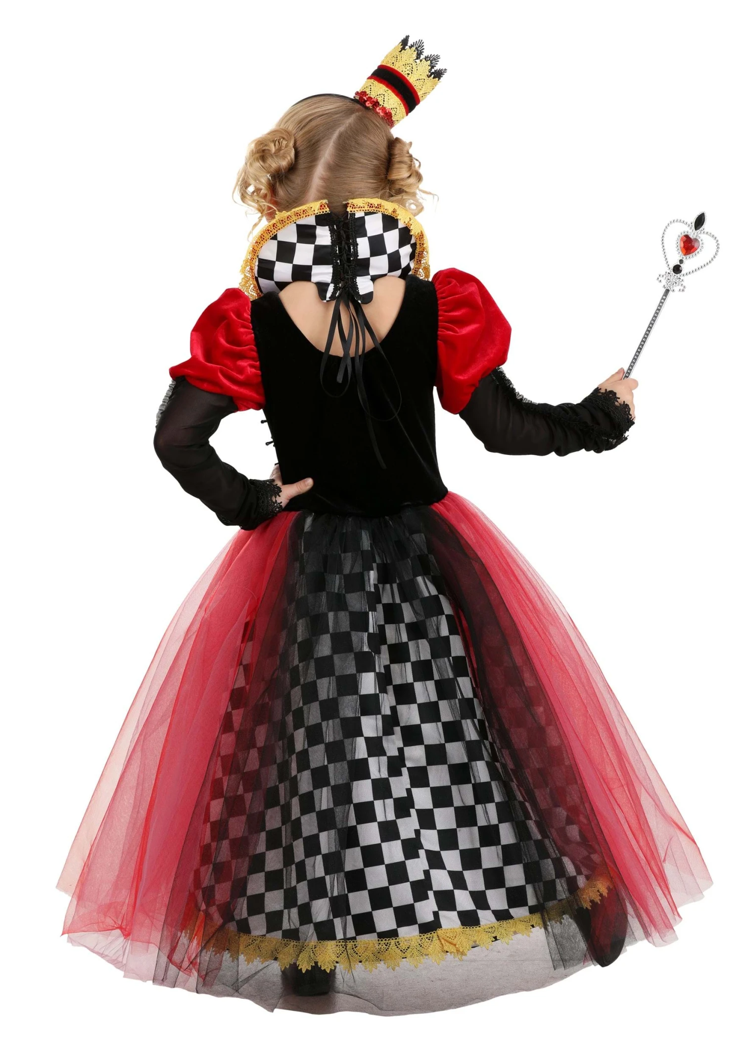 Ravishing Queen Of Hearts Costume For Toddlers 4 Ravishing Queen Of Hearts Costume For Toddlers - Image 2