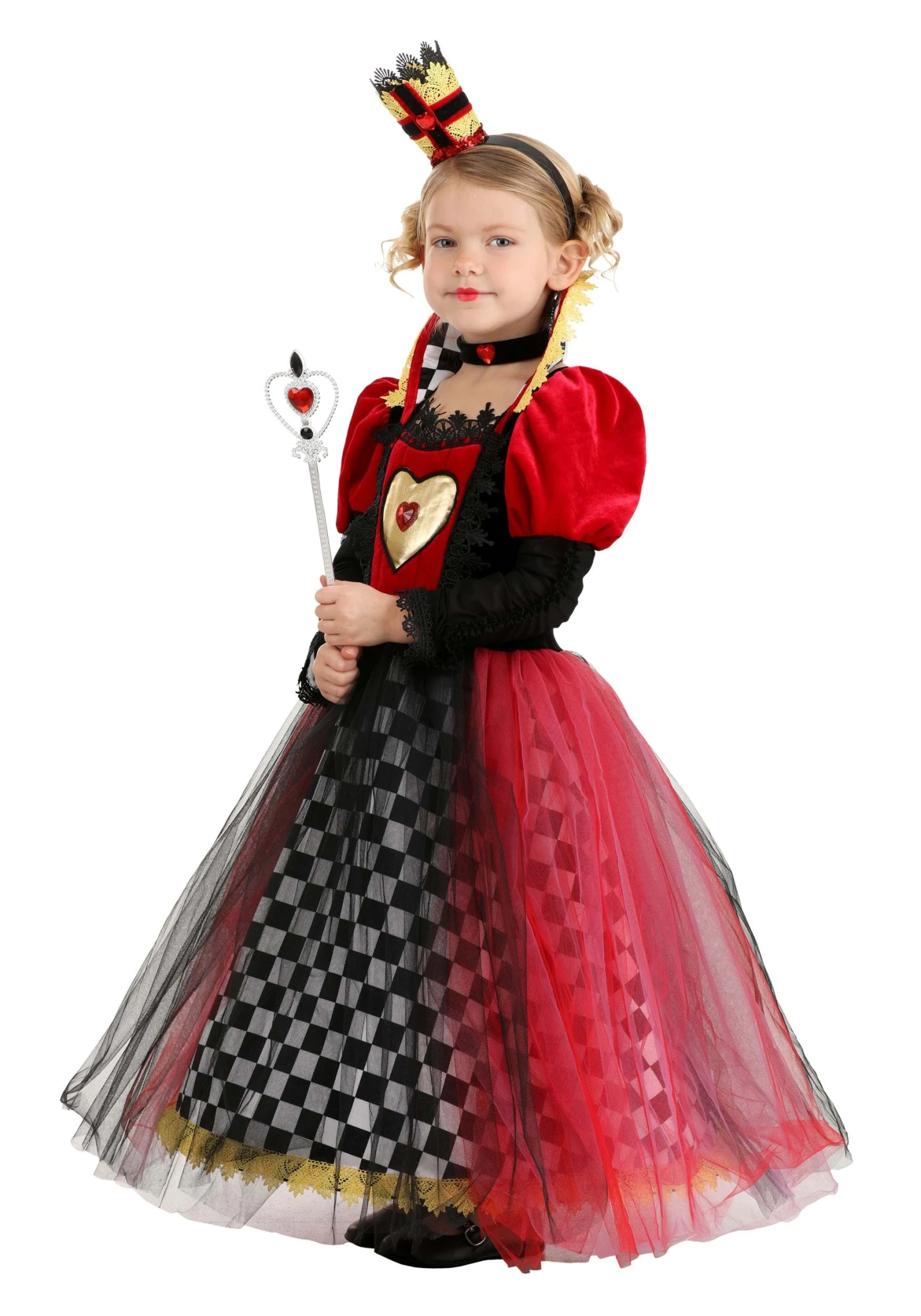 Ravishing Queen Of Hearts Costume For Toddlers 3 Ravishing Queen Of Hearts Costume For Toddlers