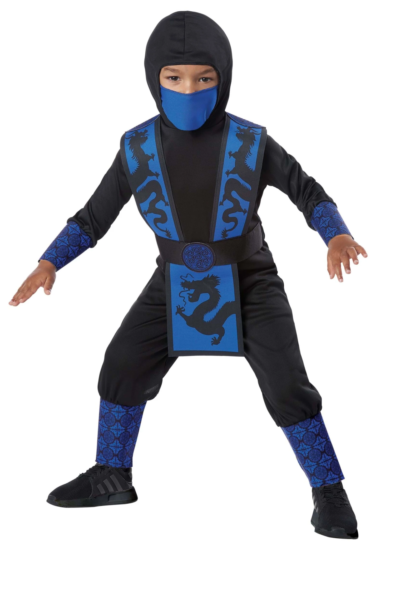 Regal Blue Ninja Costume For Boys 4 Regal Blue Ninja Costume For Boys - Image 2