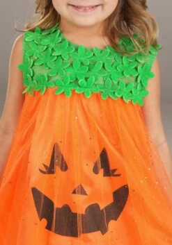 Shimmering Pumpkin Costume For Toddlers -Halloween Costumes toddler shimmering pumpkin costume alt 2