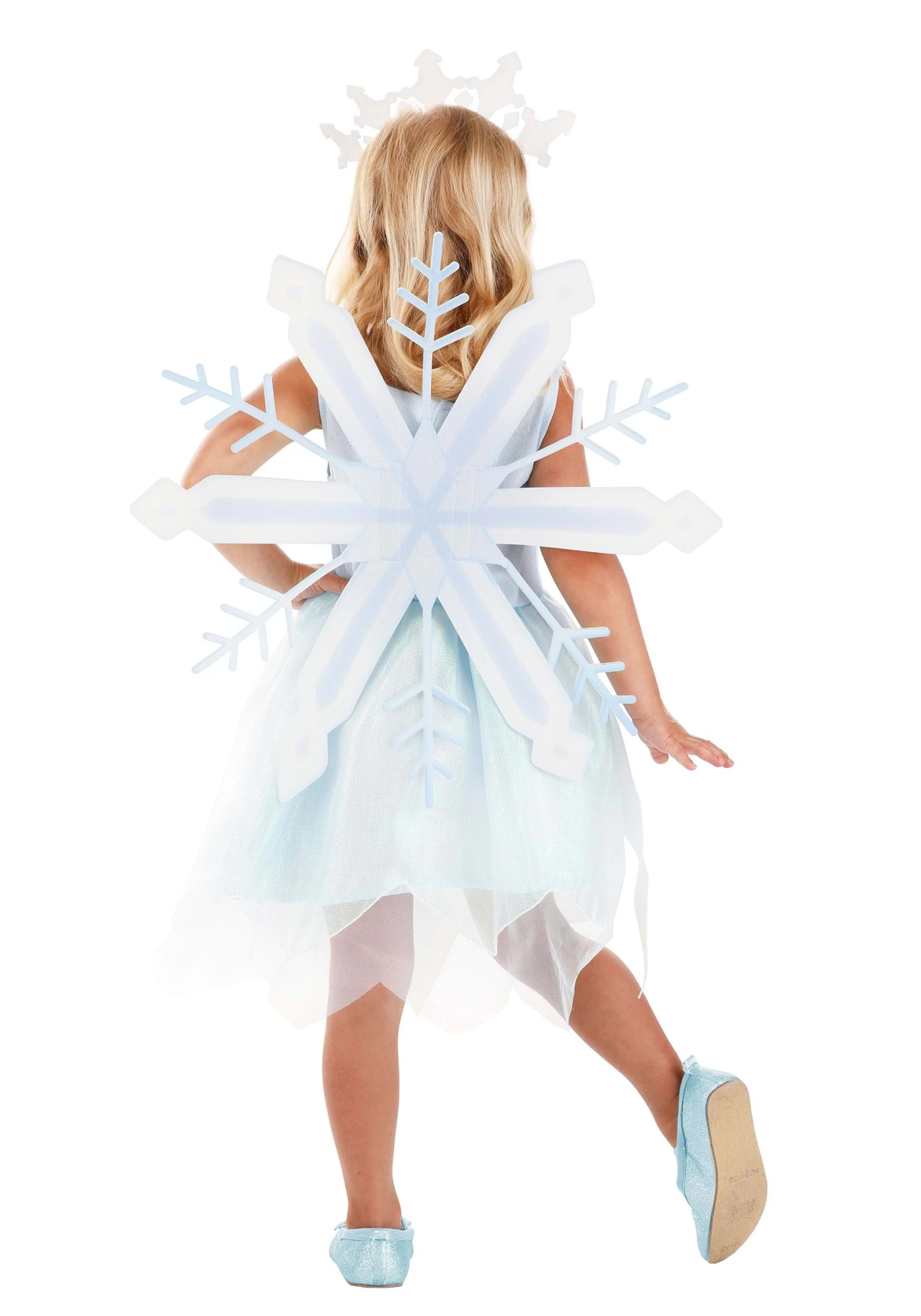 Girl's Shimmering Snowflake Toddler Costume 4 Girl's Shimmering Snowflake Toddler Costume - Image 2