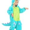 Teal Cuddlesaur Costume For Toddlers 1 Teal Cuddlesaur Costume For Toddlers -Halloween Costumes toddler teal cuddlesaur costume