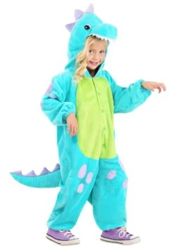 Teal Cuddlesaur Costume For Toddlers