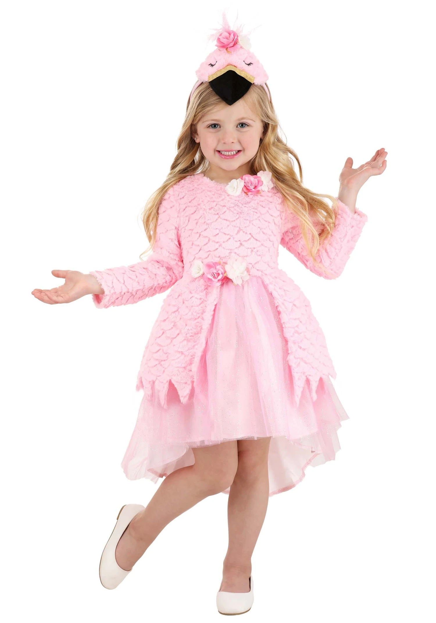 Girl's Tutu Flamingo Toddler Costume 3 Girl's Tutu Flamingo Toddler Costume