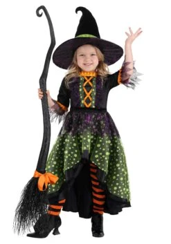 Verdant Spring Witch Costume For Toddlers