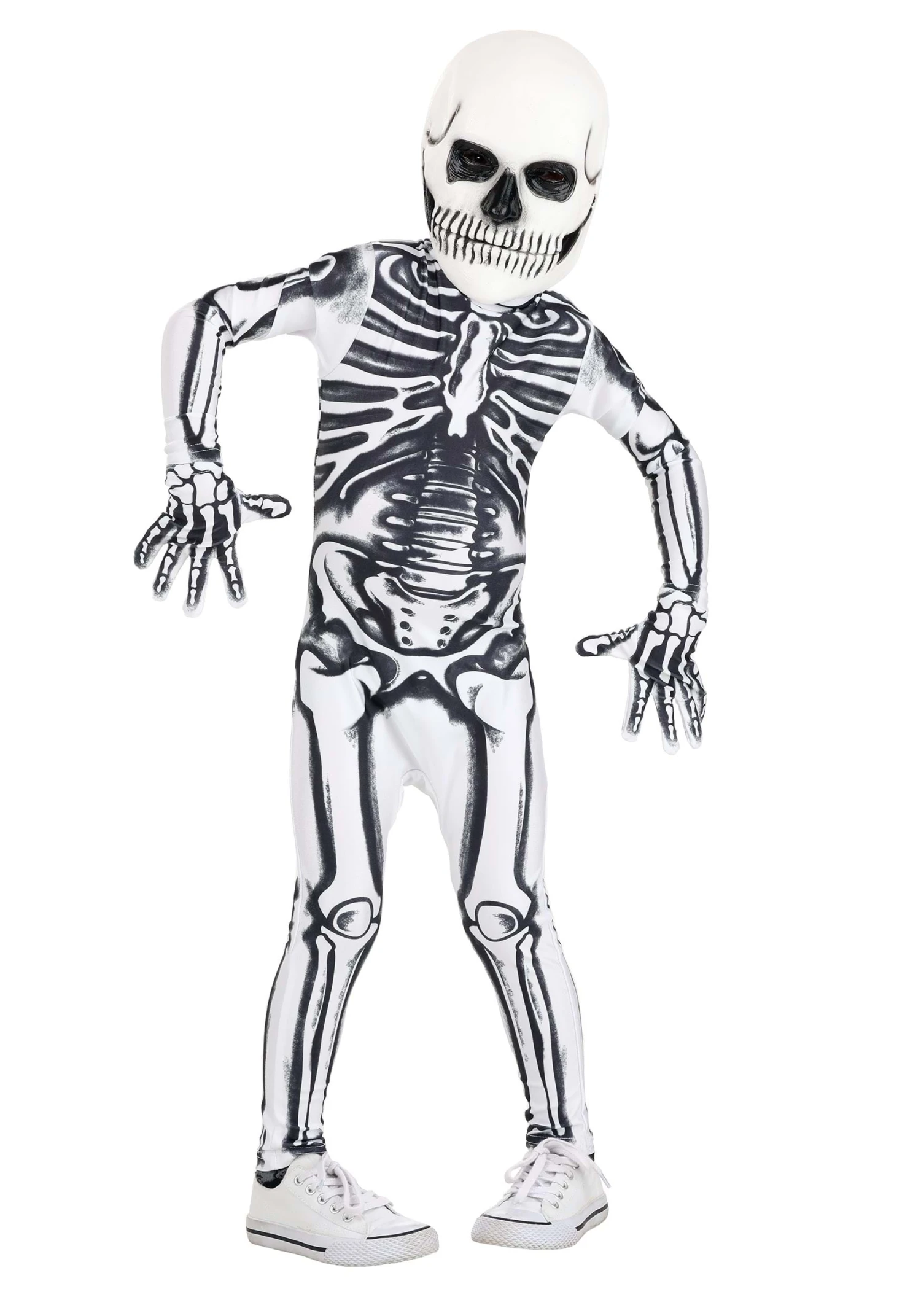 White Skeleton Toddler Costume 3 White Skeleton Toddler Costume