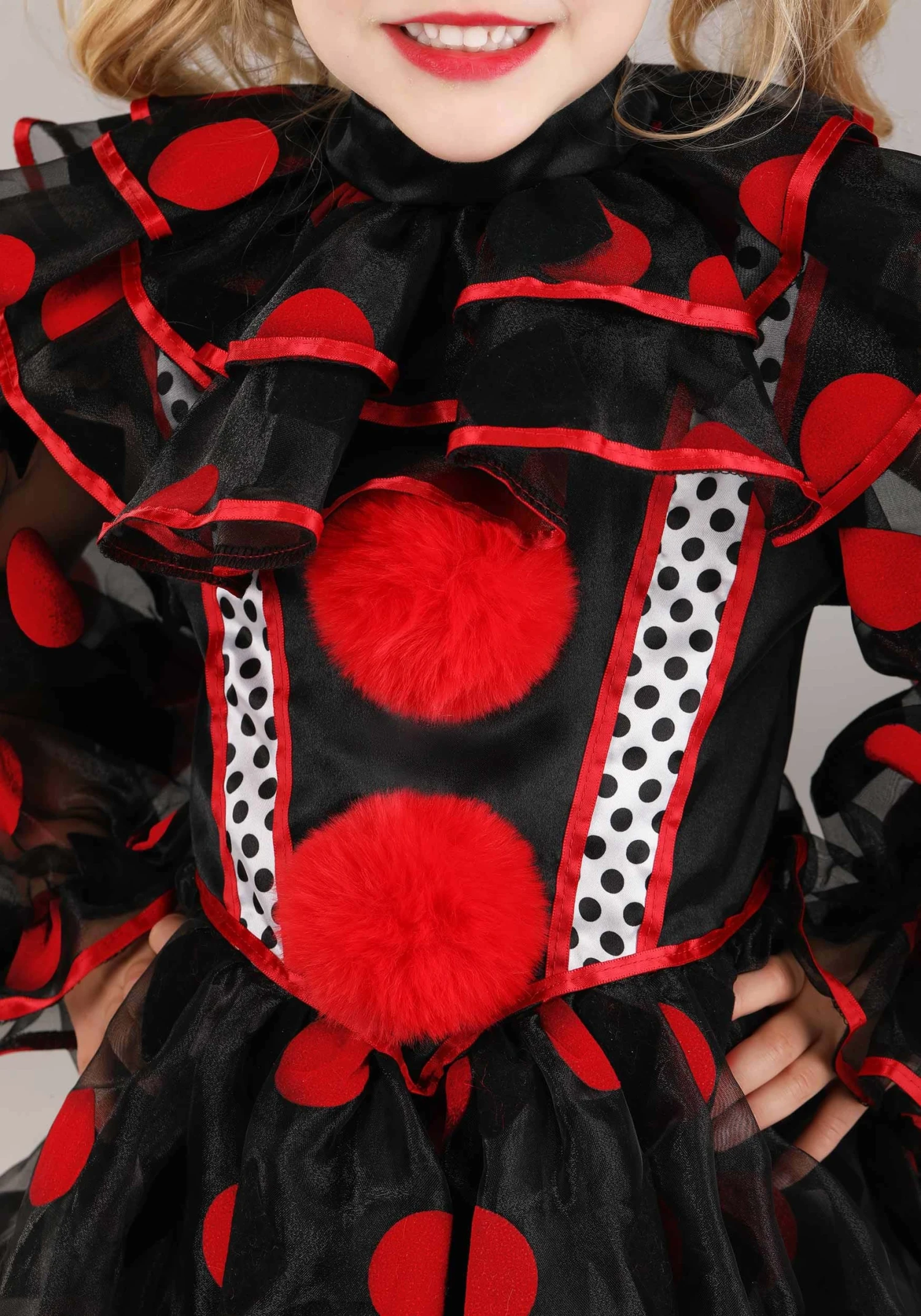 Wonderland Red Clown Toddler Costume 6 Wonderland Red Clown Toddler Costume - Image 4