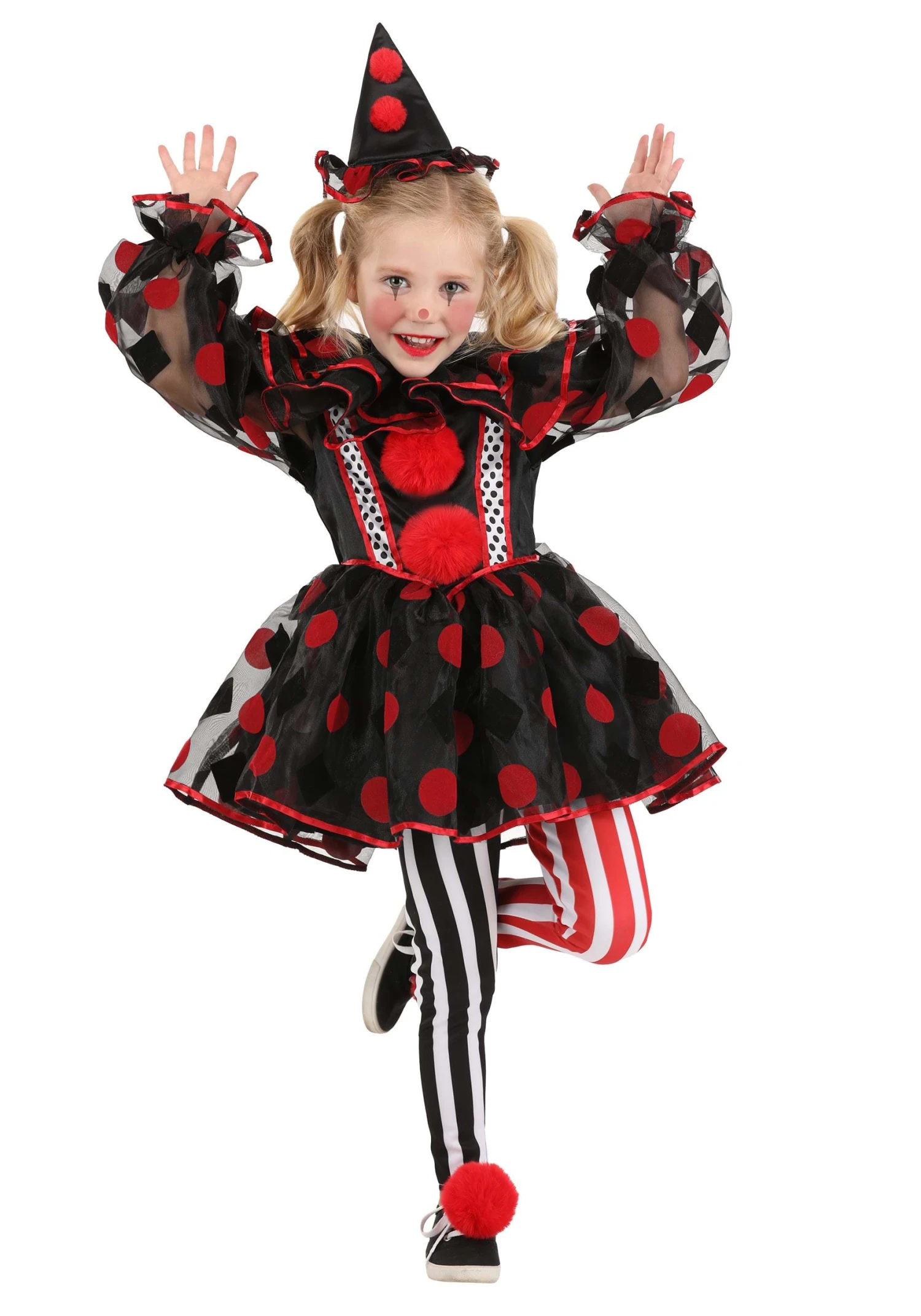 Wonderland Red Clown Toddler Costume 3 Wonderland Red Clown Toddler Costume
