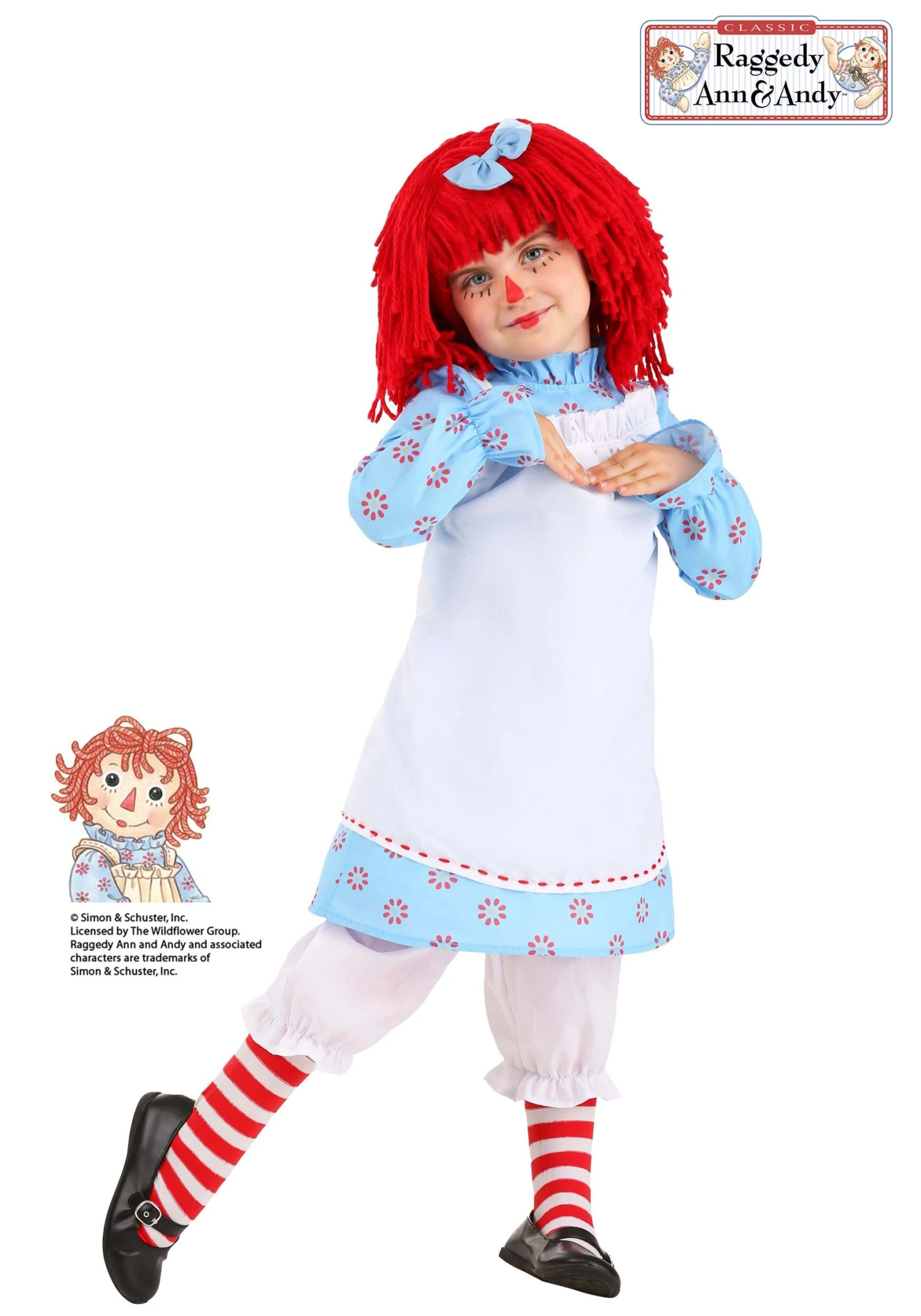 Exclusive Girl's Toddler Raggedy Ann Costume 3 Exclusive Girl's Toddler Raggedy Ann Costume