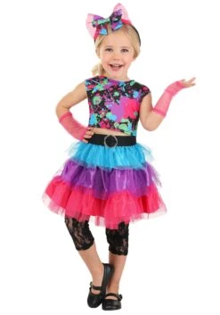 Neon '80s Costume For Toddlers