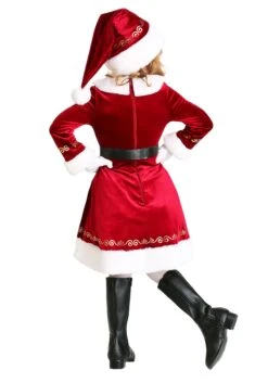Girl's Toddler Santa Costume Dress 5 Girl's Toddler Santa Costume Dress -Halloween Costumes toddlers santa dress costume alt1