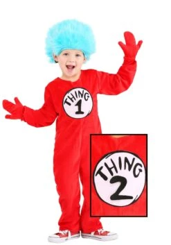 Dr. Seuss Deluxe Thing 1 & 2 Toddler Costume -Halloween Costumes toddlers thing 1 2 deluxe costume