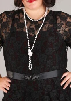 Women's Plus Size Toe Tappin' Flapper Costume Dress 9 Women's Plus Size Toe Tappin' Flapper Costume Dress -Halloween Costumes toe tappin flapper alt 2