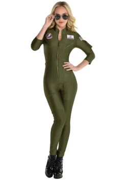 AMSCAN Top Gun 2 Flight Suit Costume For Women