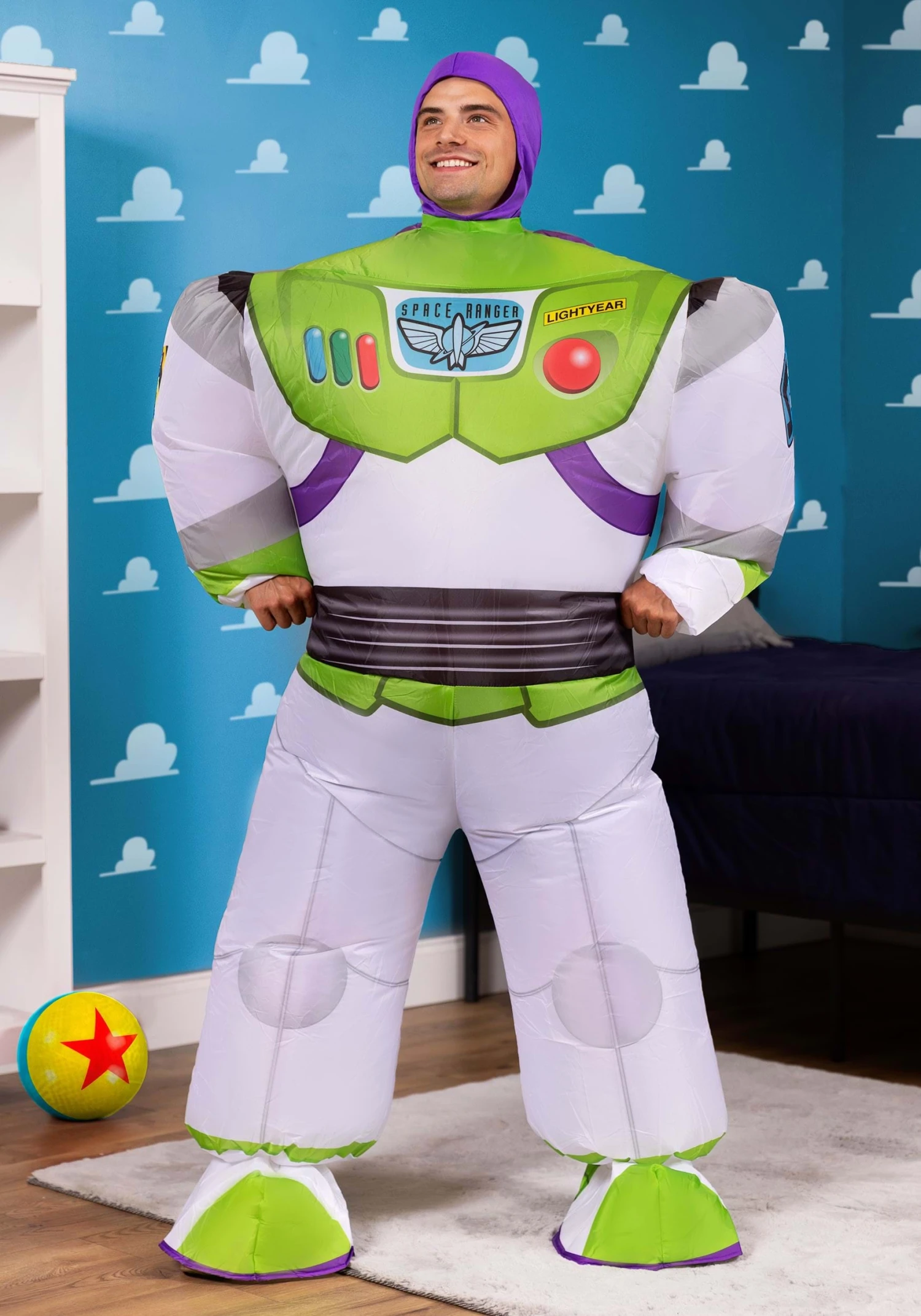 Disney Toy Story Adult Buzz Lightyear Inflatable Costume 3 Disney Toy Story Adult Buzz Lightyear Inflatable Costume
