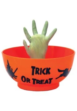 Animated Monster Hand In Bowl -Halloween Costumes treat bowl with animated monster hand alt 1