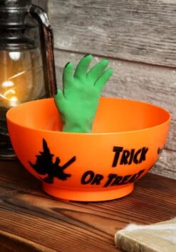 Animated Monster Hand In Bowl -Halloween Costumes treat bowl with animated monster hand alt 2