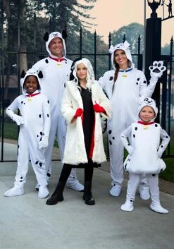 Cruella De Vil Coat Costume For Teens From Disney's 101 Dalmatians 19 Cruella De Vil Coat Costume For Teens From Disney's 101 Dalmatians -Halloween Costumes tween cruella de vil costume alt 2