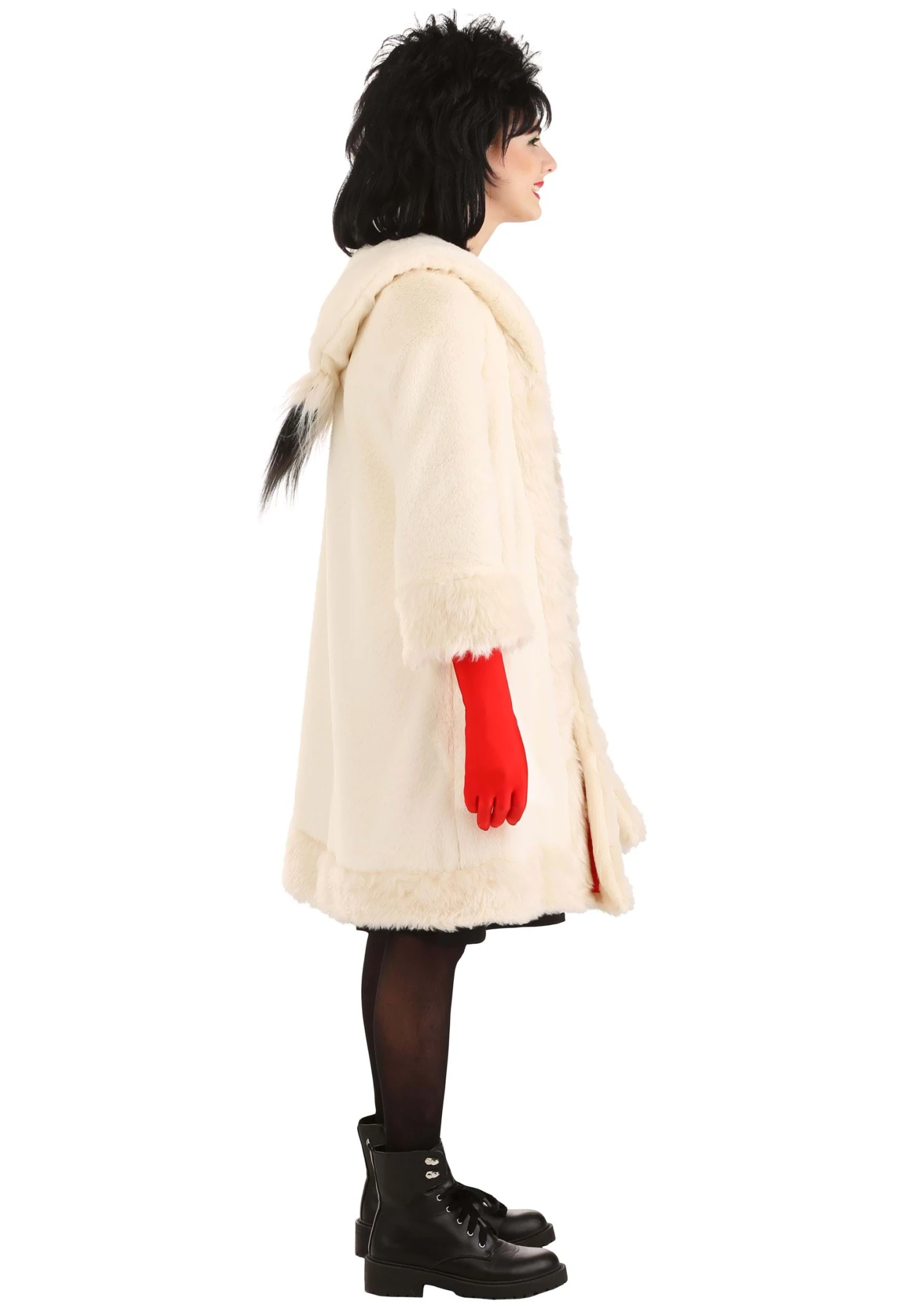 Cruella De Vil Coat Costume For Teens From Disney's 101 Dalmatians 10 Cruella De Vil Coat Costume For Teens From Disney's 101 Dalmatians - Image 8