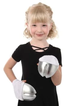 Silver Unicorn Costume Front Hooves -Halloween Costumes unicorn costume front hooves silver alt 2