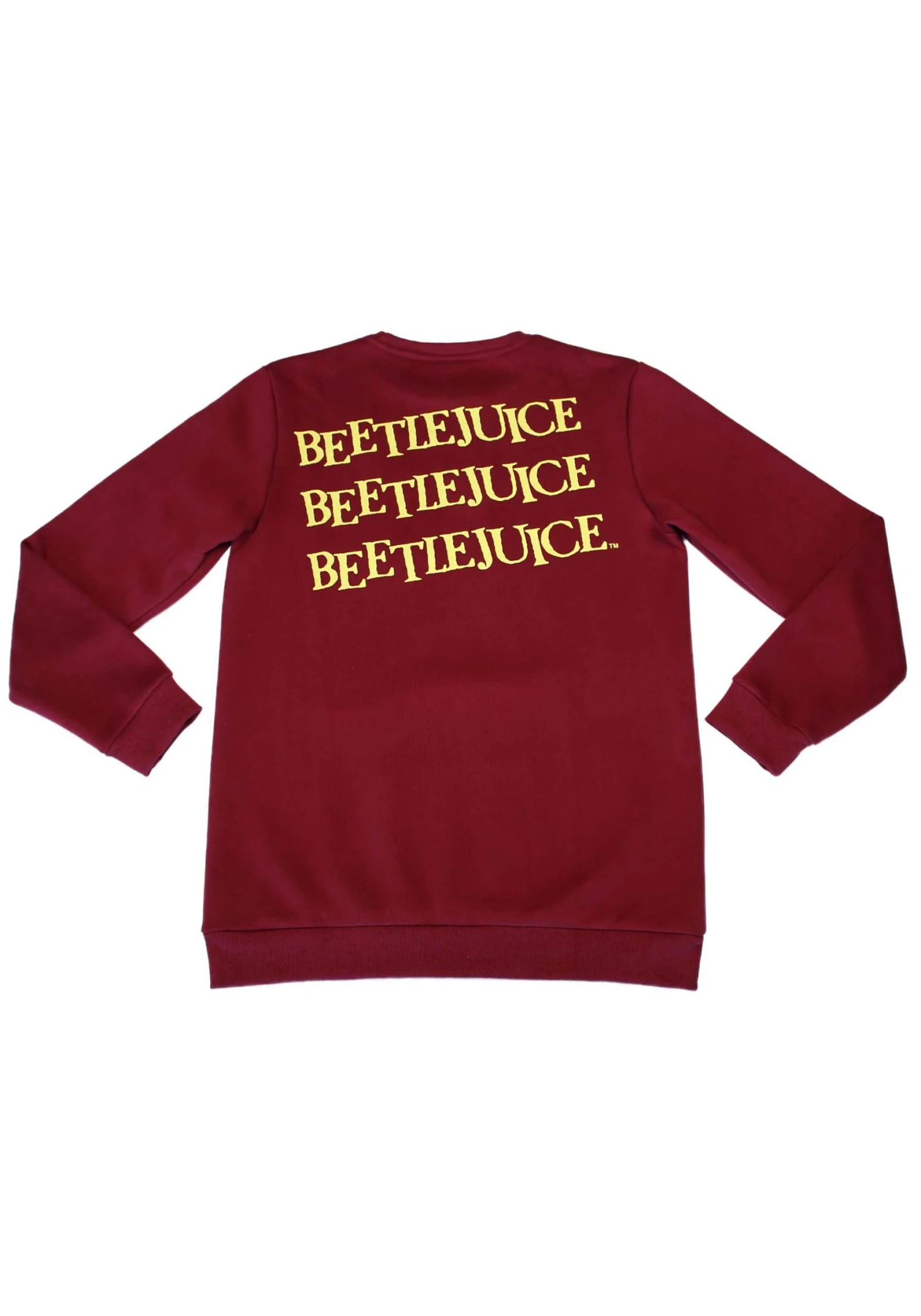 Cakeworthy Beetlejuice Tombstone Adult Crew Neck Sweater 7 Cakeworthy Beetlejuice Tombstone Adult Crew Neck Sweater - Image 5