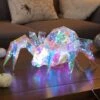 13.78-Inch USB Electric Lighted Holographic Hanging Spider Decoration 1 13.78-Inch USB Electric Lighted Holographic Hanging Spider Decoration -Halloween Costumes usb electric lighted holographic hanging spider decoration