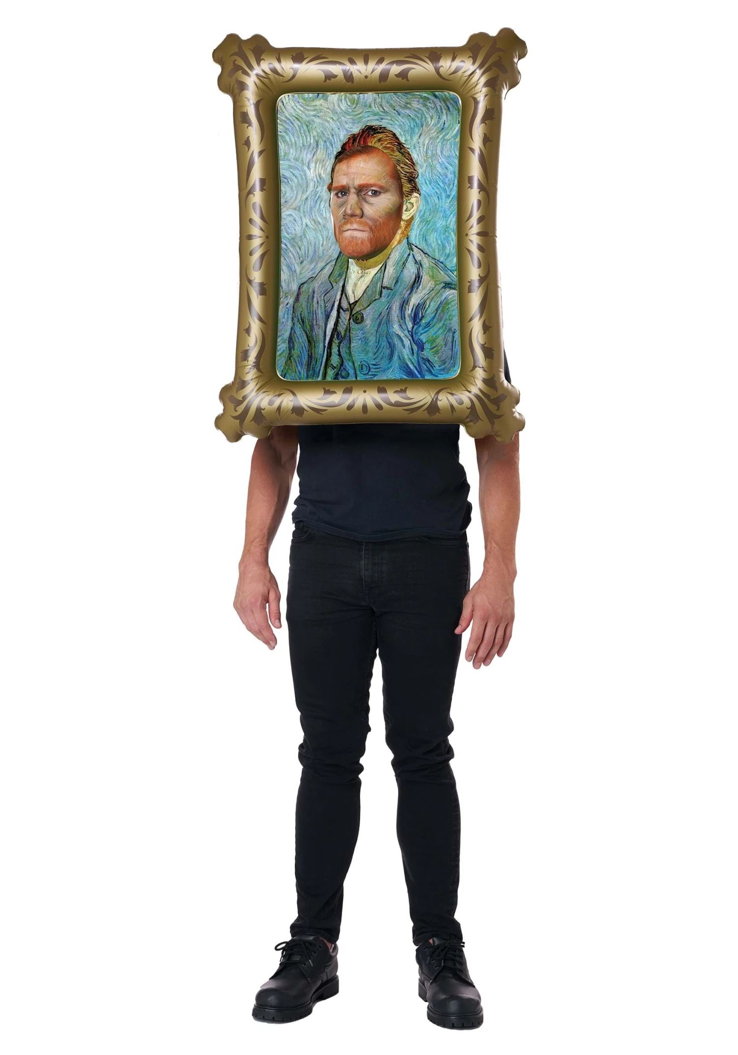 Adult Van Gogh Self Portrait Inflatable Painting Costume 3 Adult Van Gogh Self Portrait Inflatable Painting Costume