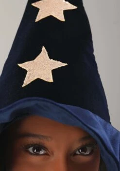 Velvet Stars Costume Witch Hat -Halloween Costumes velvet stars witch hat alt 3