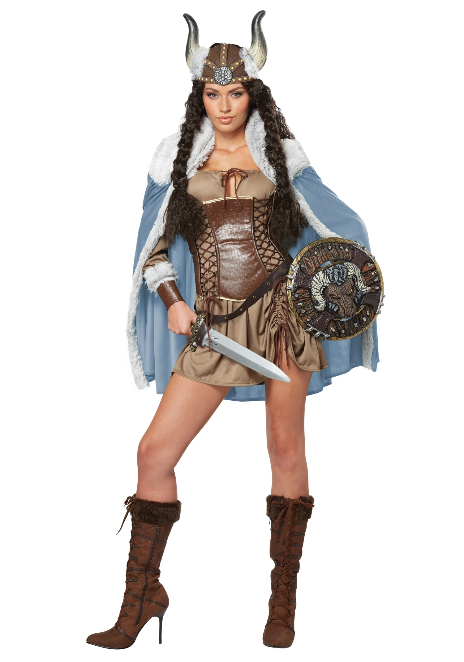 Women's Viking Vixen Costume 2 Women's Viking Vixen Costume