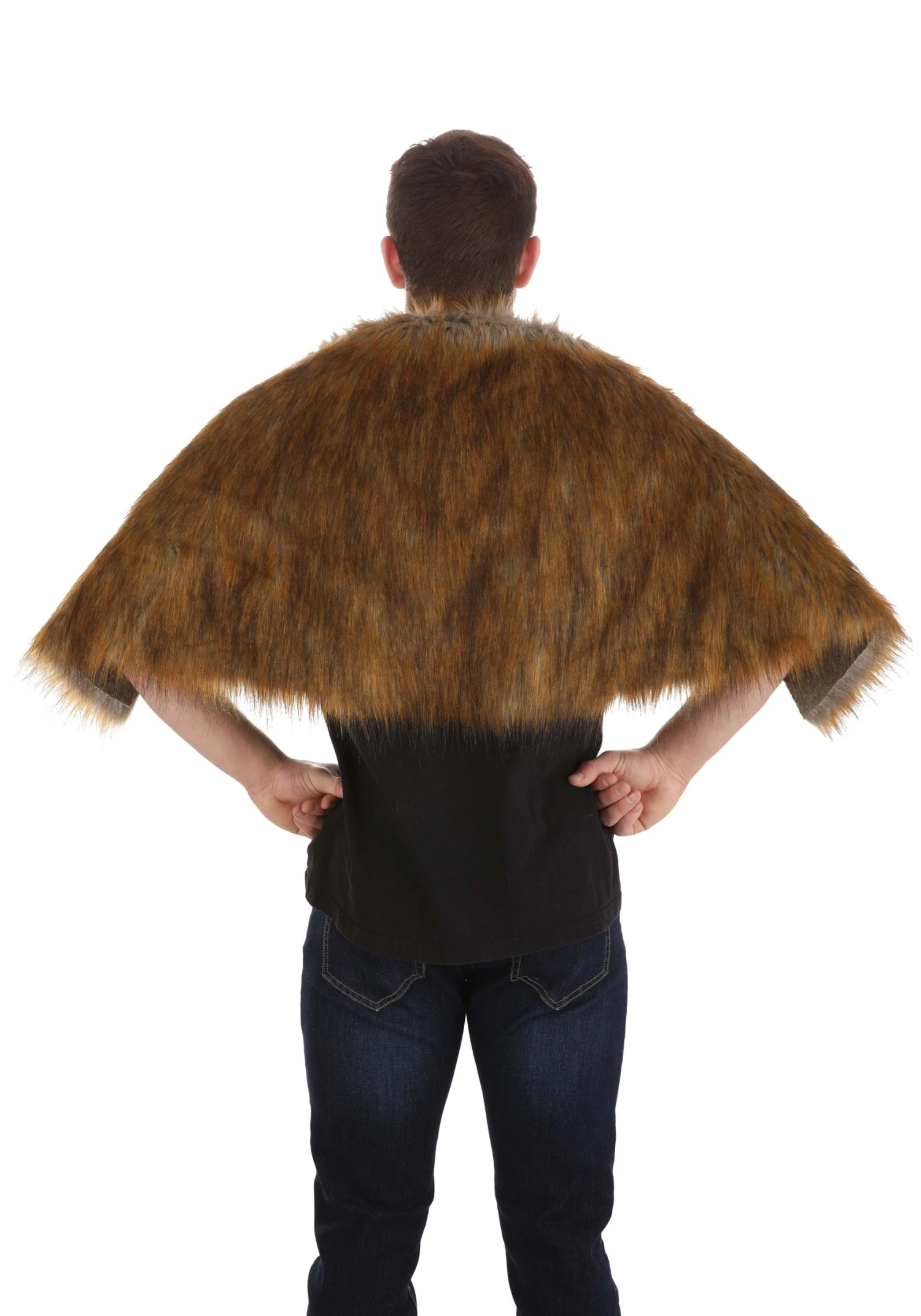 Vikings Ragnar Lothbrok Adult Wolf Pelt Costume Cloak 5 Vikings Ragnar Lothbrok Adult Wolf Pelt Costume Cloak - Image 3