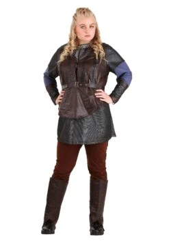 Plus Size Vikings Lagertha Lothbrok Costume For Women 12 Plus Size Vikings Lagertha Lothbrok Costume For Women -Halloween Costumes vikings womens plus size lagertha lothbrok costum alt 5