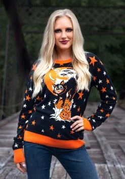 Adult Vintage Halloween Cat Halloween Sweater 15 Adult Vintage Halloween Cat Halloween Sweater -Halloween Costumes vintage halloween cat ugly halloween sweater alt 6