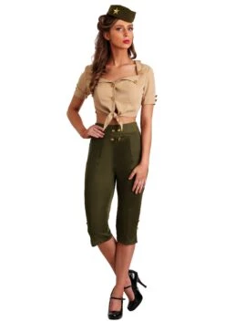Women's Vintage Pin Up Soldier Costume
