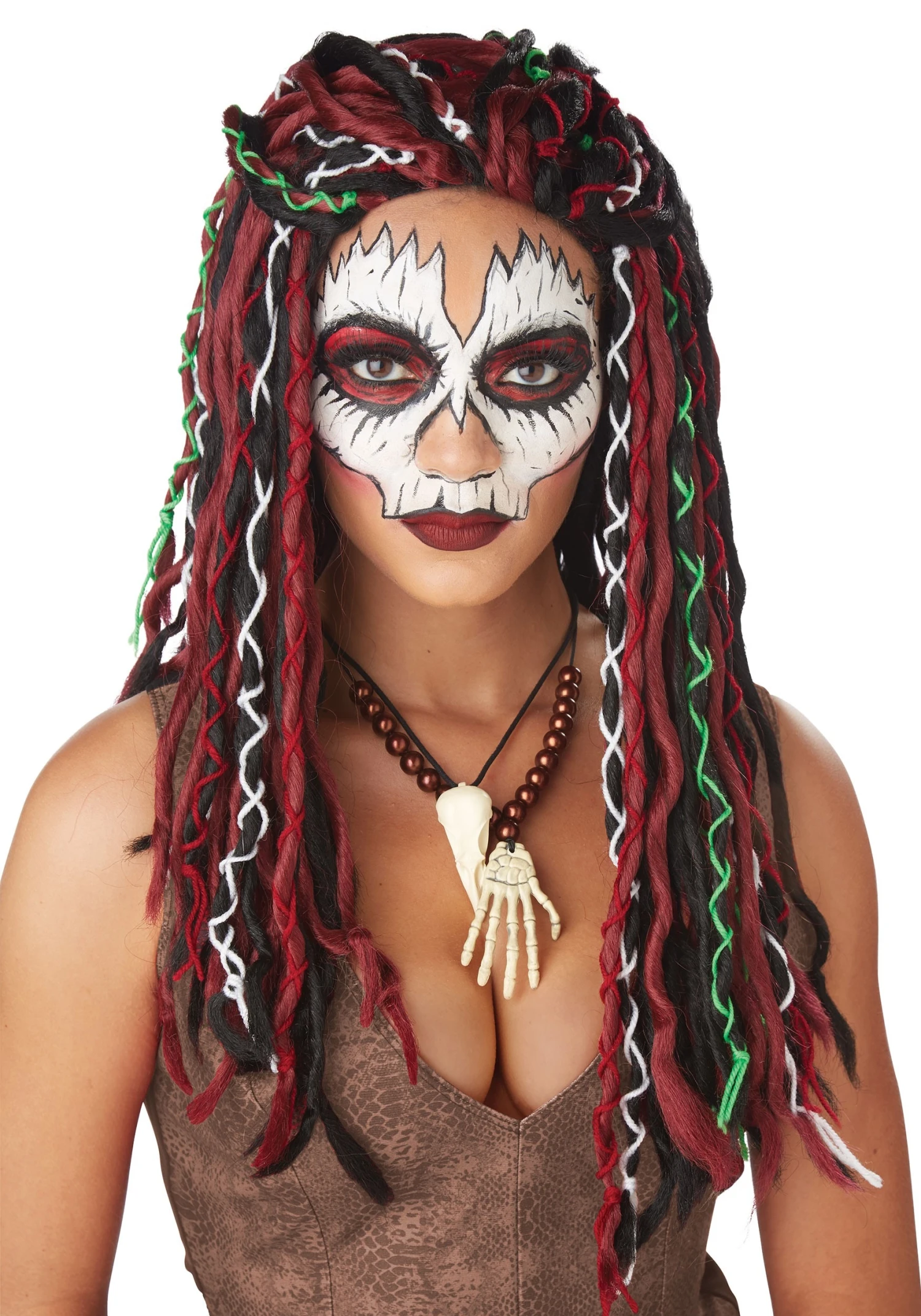 Women's Voodoo Priestess Costume Wig 3 Women's Voodoo Priestess Costume Wig