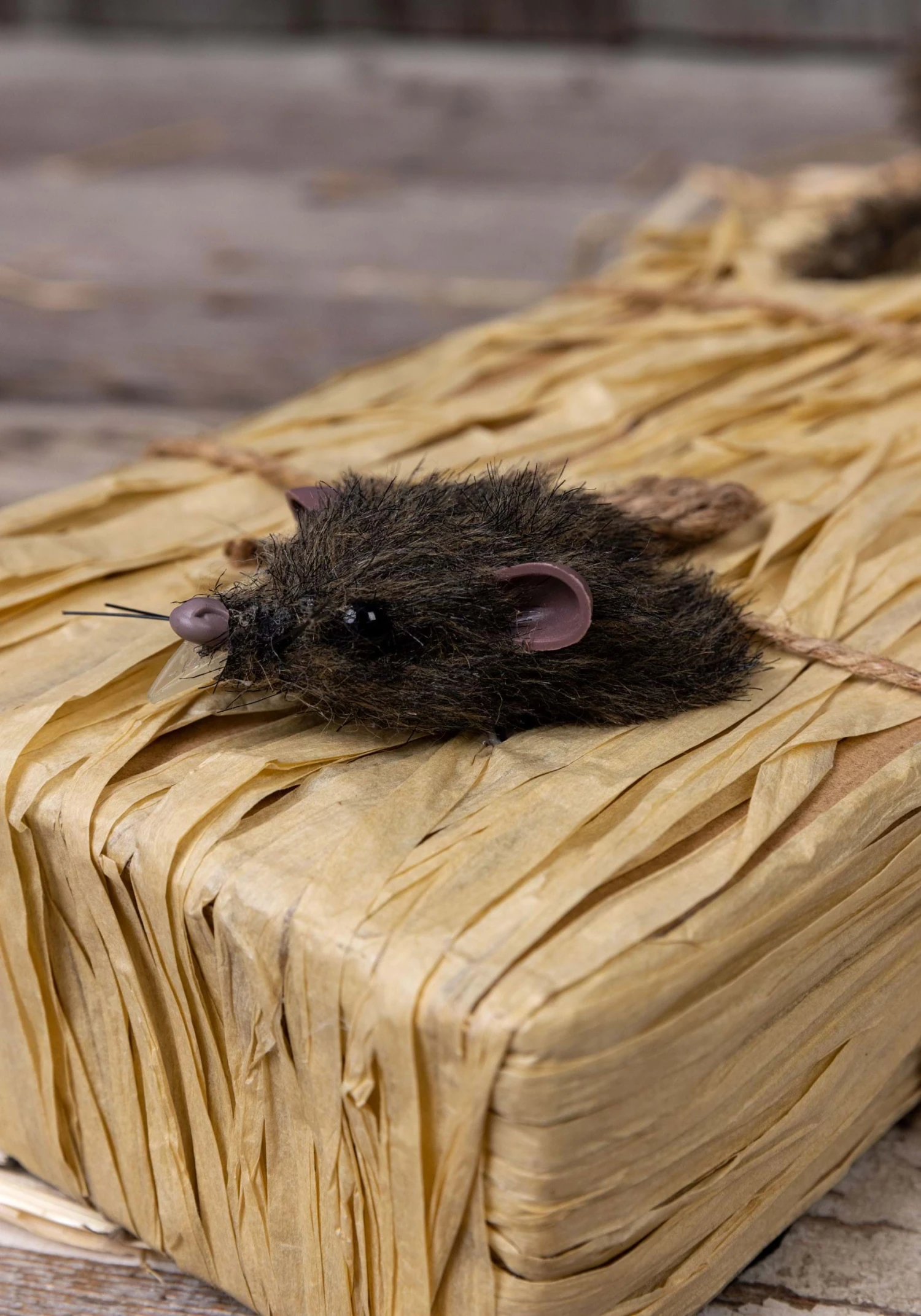 Walking Light Up Animated Haystack Rat Halloween Decoration 4 Walking Light Up Animated Haystack Rat Halloween Decoration - Image 2