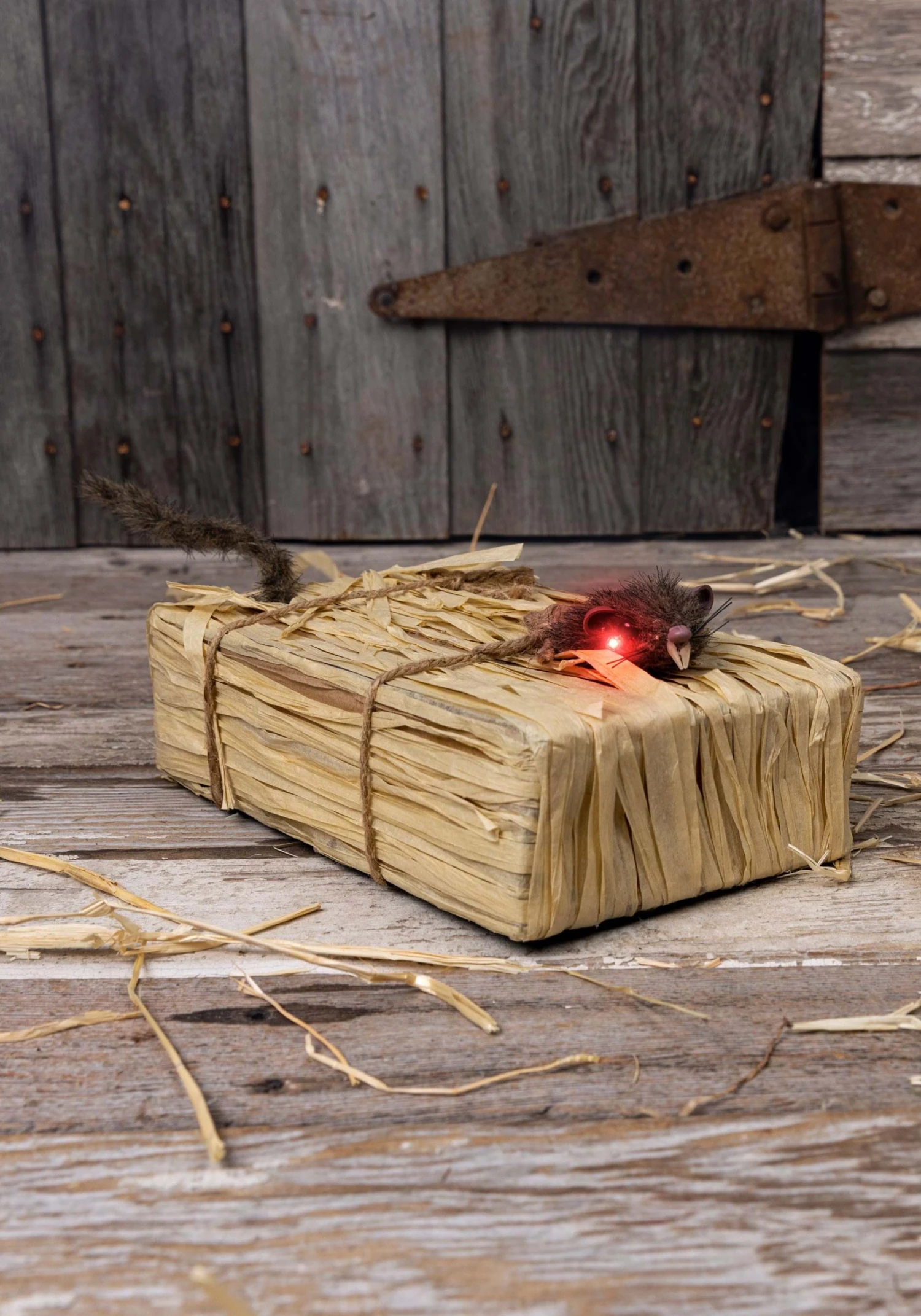 Walking Light Up Animated Haystack Rat Halloween Decoration 6 Walking Light Up Animated Haystack Rat Halloween Decoration - Image 4